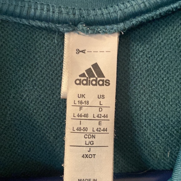 Adidas quarter zip hoodie size large - Picture 3 of 5